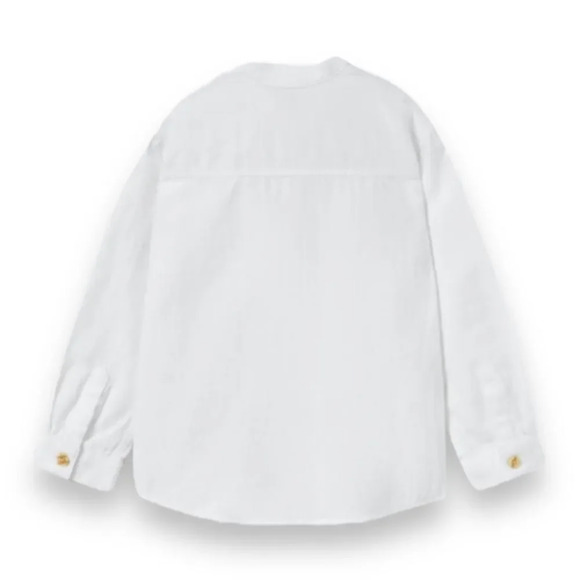 ZARA Kids | White | BASIC WOVEN SHIRT - Picture 2 of 4